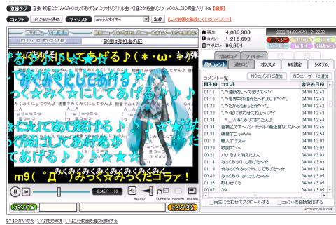 ニコニコ動画、画像